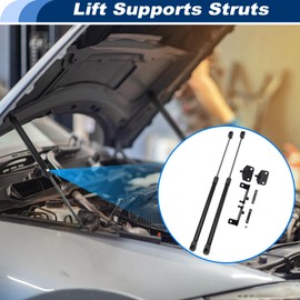 ARISELIFT Hood Struts Lift Supports for Jeep Wrangler JL 2018-2025 for Jeep Gladiator JT 2020-2025 Front Hood Lift Support Struts Bonnet Shocks Heavy Duty Hydraulic Prop Rod Gas Spring Black