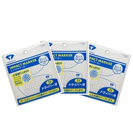 DAIYA GOLF AS-421 Impact Marker Driver 3P Shot Confirmation Impact Marker for Driver (Deca Head Compatible), Shot Confirmation, Bulk Purchase Set