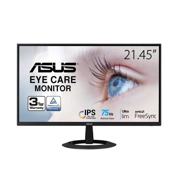 ASUS 22” (21.45” viewable) 1080P Eye Care Monitor (VZ22EHE) -