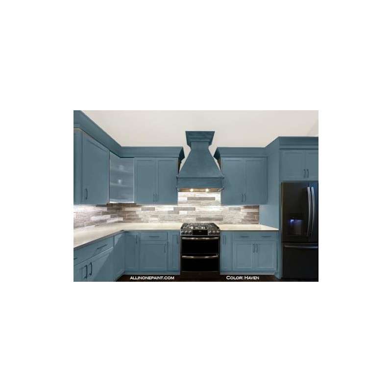 ALL-IN-ONE Paint, Haven (heathered, muted blue), Quart - Durable cabinet