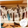 DOITOOL 20 Pcs Pegboard Screwdriver Organizers Durable Dual Ring Tool