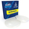 Clearly Superior Large 3.5" Clear Round Bumpers 2 Pack –