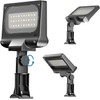 Flag Pole Light Solar Powered 3 Mode Metal Clamps Fits