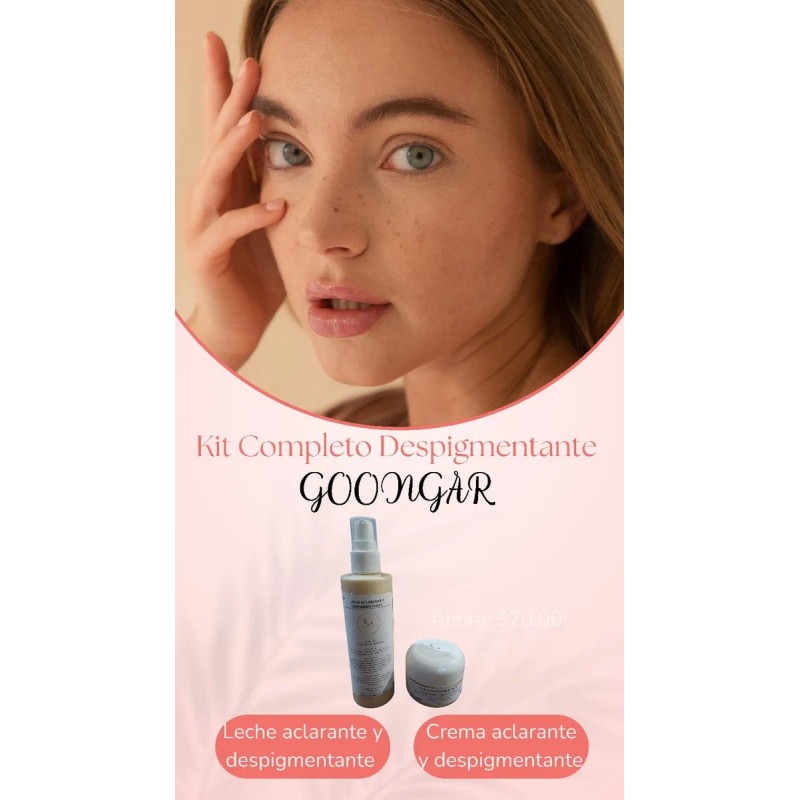 Kit De Cuidado Goongar Aclarante Y Despigmentante