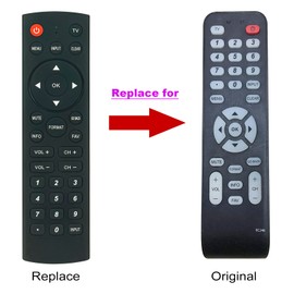 RC246 Replaced Remote Commander fit for RCA LCD TV L22HD41 L26HD41 L32HD41 L40FHD41 L26HD31R L32HD31R L40FHD37R L42FHD37R L46FHD37R L22HD41V L40FHD41YX7 L40FHD41YX9 RC2463001/01 L46FHD37YX8