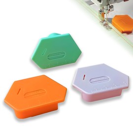 3PCS Magnetic Seam Guides for Sewing Machine, Multifucntional Polygonal Hemmer Guides with Scale, Sewing Accessories Supplies