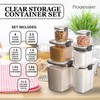 Progressive ProKeeper Baker's Airtight Kitchen Storage Canister Container Set for