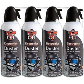 Falcon Dust-Off Electronics Compressed Gas Duster 10 oz (4 Pack) [New Improved Version]