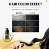 Champú Instantáneo para El Cabello Negro, 3 En 1 Tinte