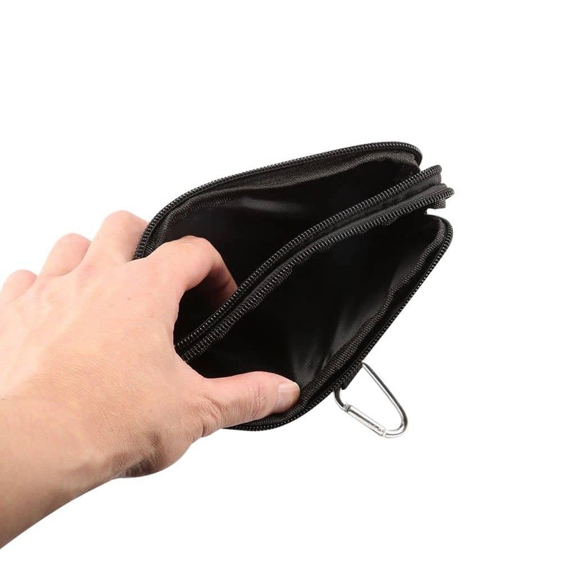 DFVmobile - Multi-purpose belt case with 2 compartments zip for
