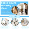 Retractable Metal Dog Gate for Front Door, Bite-Proof Pet Door