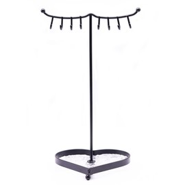 Yxmohala Jewellery Stand Chain Stand Jewellery Creative Jewellery Holder Metal Chain Storage Jewellery Tree for Necklaces & Bracelets Rings & Earrings Black (Black)