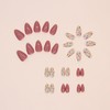 Domiya Nail Tips, 24 Pieces, Ballet, Popular, Nail Stickers, Cute