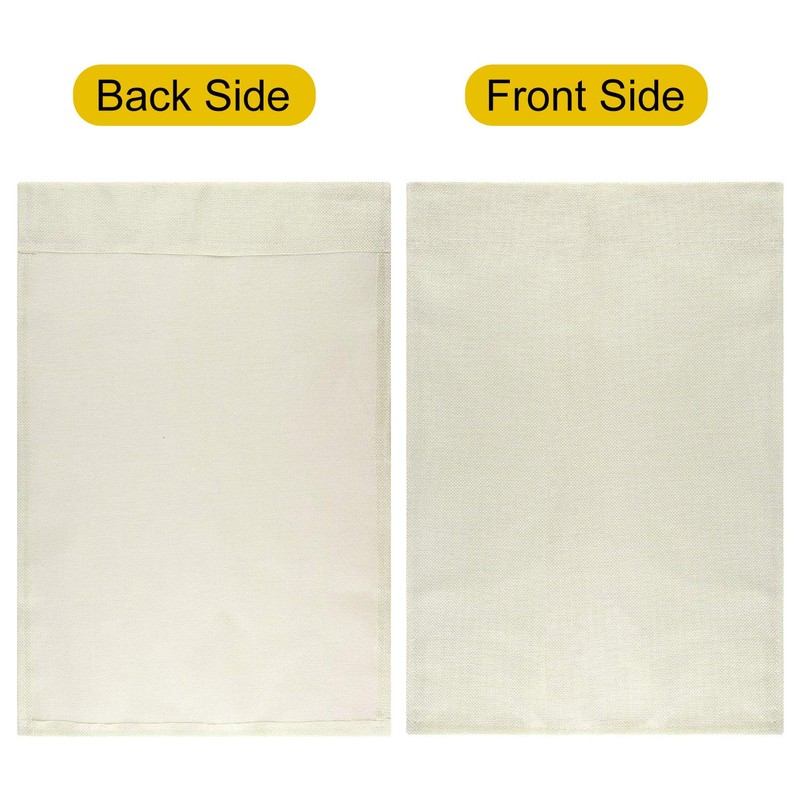 PLULON 4 Pcs Blank Garden Flags Burlap Garden Flag Yard