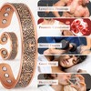 Mahnco Copper Bracelet for Men & Women, 9X Strength Magnetic