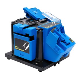 Electric Drill Bit Sharpener, 3-in-1 Multifunction Electric Sharpening Machine for Knife, drill, Chisel, Scissor, 110V, Grinder with Adjustable Angles, 96W, 1350rpm, Compact Design