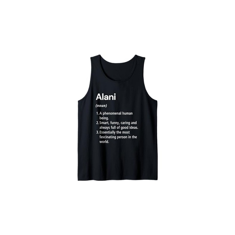 Alani Definition des Namens Lustiges Wörterbuch Tank Top