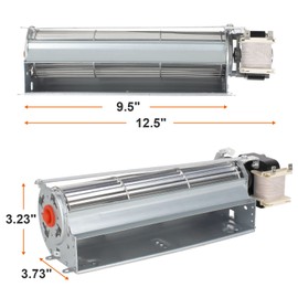 DELSbbq GFK4 GFK4A GFK4B FK4 Fireplace Blower Fan Kit for Heatilator, Majestic, Lennox, Vermont Castings, Monessen, CFM, Temco Fireplace, Rotom HB-RB74K, R7-RB74K