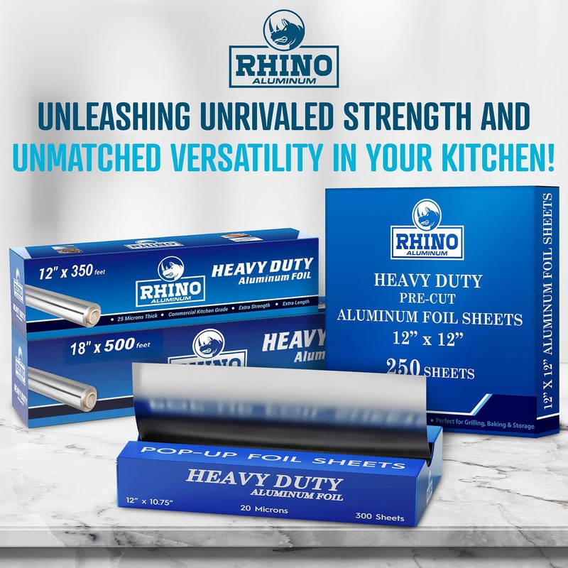 Precut Pop Up Heavy Duty Aluminum Foil Sheets - 300