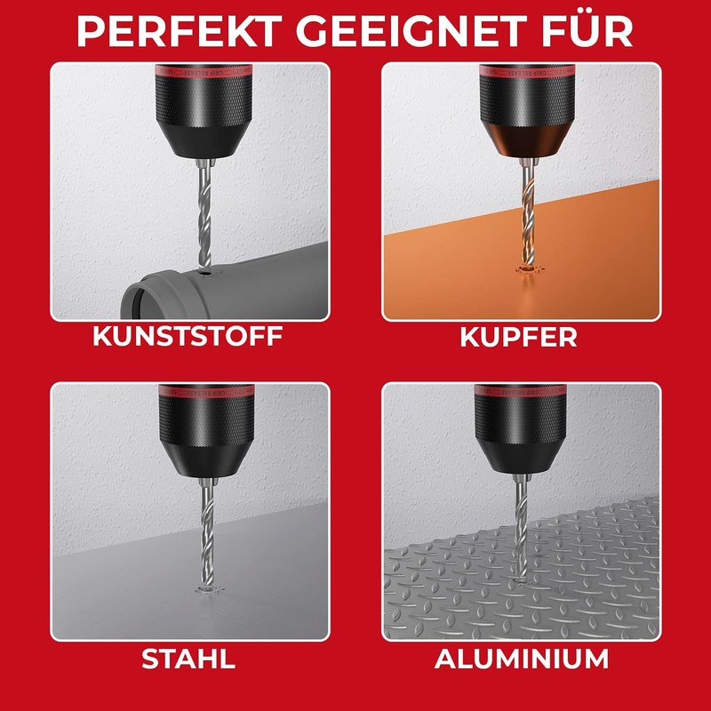 SCHWABENBACH ® Keyless Chuck Complete Set 5-Piece 1.5-13 mm 1/2-20UNF