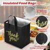 Aliceset 80 Pcs Thank You Insulated Bags for Food Delivery