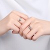DIOWUS Granddaughter Hug Ring For Hope Rings, Stainless Steel Motivation