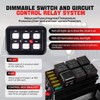 6 Gang Switch Panel with Automatic Dimmable On-Off LED Switch