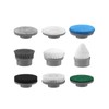 Replaceable Brush Heads Set, 9 Pack, Grey