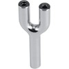Double Barrel Tube Metal Y-shaped Mini Muffler Connector to Bottle