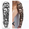 Waterproof Temporary Tattoos Full Arm 8 Sheets and Half Sleeve