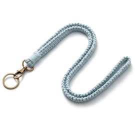Lanyard, long lanyards, long lanyards with carabiner, key chain, key chain for work cards, door keys, lightblue