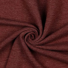 Cotton Sweatshirt Knitted Jersey Fabric Material - Berry, 1Mtr 140cm x 100cm