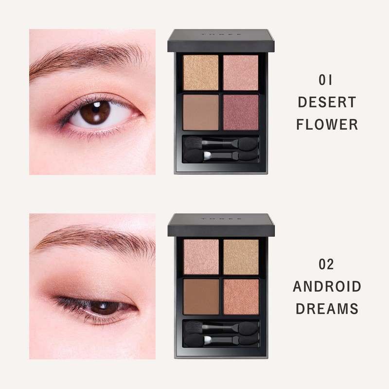 THREE Eye Color Star Gaging Eye Shadow Quad 03 Breathless