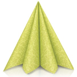 Grubly Premium Napkins Airlaid Ornament | Fabric-Like | Pack of 50 | 40x40 cm