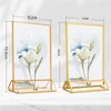Bluweet Double Sided Picture Frame 6 Pieces, A6 Gold Place