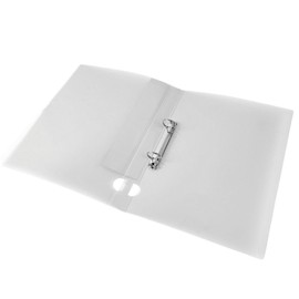 Q-Connect A4 Frosted 2-Ring Binder - Clear