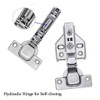 Luokim 2pcs Soft Close Cabinet Concealed Hinges European Half Overlay,110