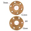 NXUEBDU Brass Wheel Hex Hub 12mm Extenders Adapter for 1/10