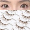 10 Pairs Brown Lashes Clear Band Brown Manga Lashes Japanese
