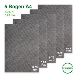 DF Quality ABIL N 5 Sheet Sealing Paper - Oil and Petrol Resistant - Oil Resistant Sealing Paper - Versatile - Sealing Paper Motor - Max. Pressure: 10 Bar - A4 Format 297 x 210 mm (0.75)