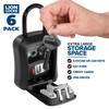 Lion Locks Lock Box for Keys, 6 Pack Black -