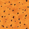 Northcott - Spellbound - Mini Crows - Orange, Fabric BTY