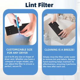 5 Pack Sponge Filter Mat Lint Filinter Reusable for GE Profile Heat Pump Dryer Tumble Dryer Washer Dryer Combo – Hand Washable Replacement Accessory