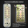 mumisuto Digital Door Lock, Keypad Combination Lock, Chrome Mechanical Code