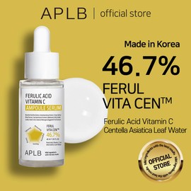 APLB Ferulic Acid Vitamin C Ampoule Serum | FERUL VITA CEN™ 46.7% 1.35 FL.OZ/Korean Skincare, Antioxidant, Wrinkle care, Dark spots, Elasticity care, Helps with skin discoloration