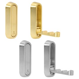 Mayoii 4pcs Foldable Wall Hooks, Flip Down Hook for Hanging Coats, Bags, Towels and Keys Anywhere on Your Home,Foldable Wall Hook Made of Zinc Alloy in Nordic Style (Gold,Silver)