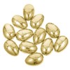 Totority 12 Pack Plastic Golden Easter Eggs Fillable Reusable for