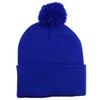 Armycrew Solid Pom Pom Winter Soft and Stretch Knit Beanie