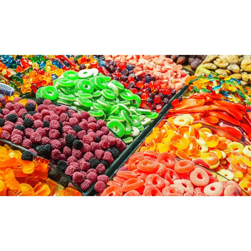 By The Cup Raspberries and Blackberries Soft Chewy Fruit Flavored