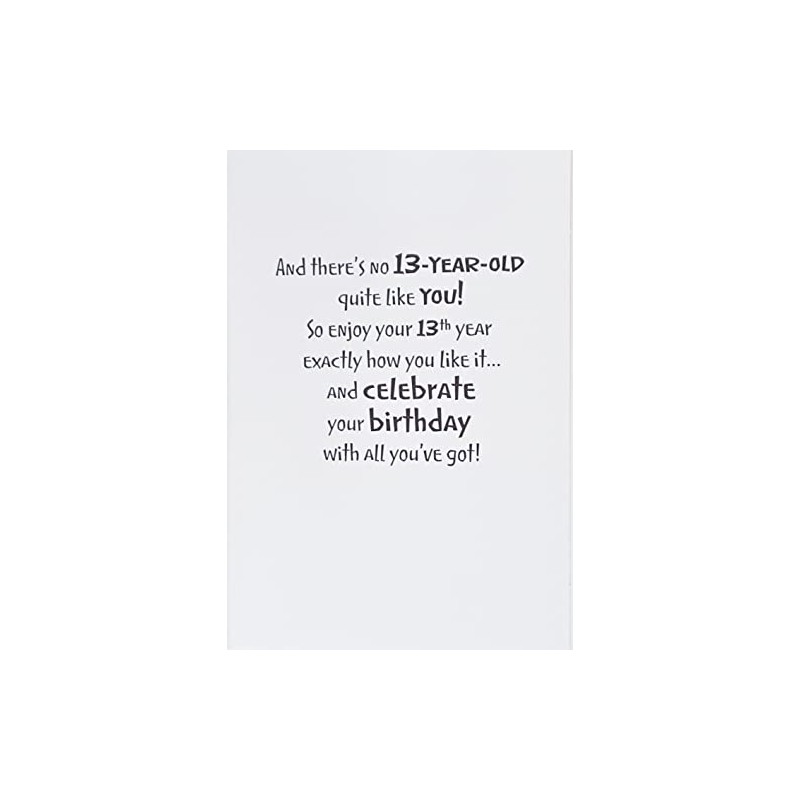 Greeting Card There's No 13 Year Old Quite Like You